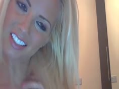 Sexy Brit Blonde Teases on Cam